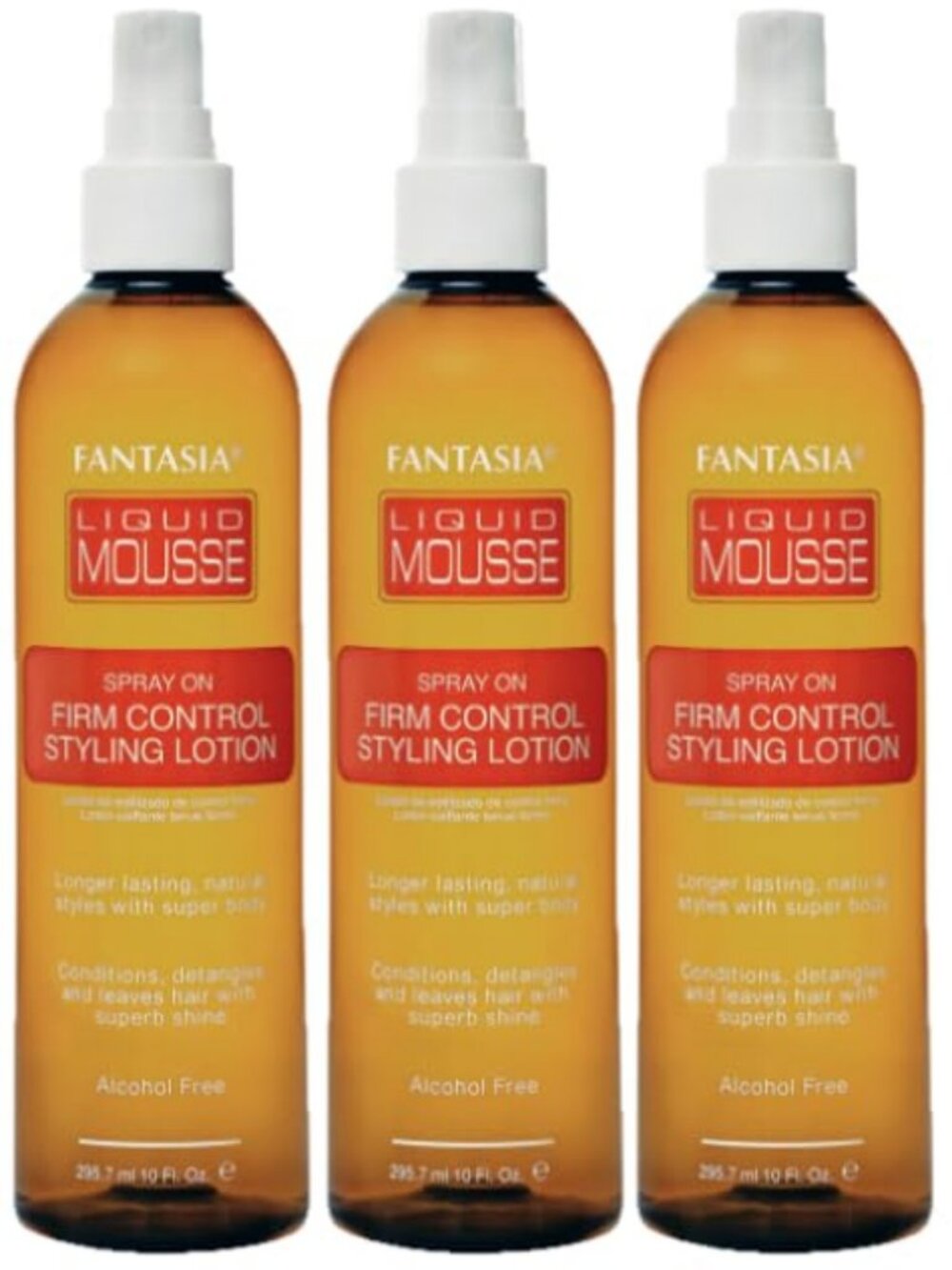 Liquid Mousse Styling Lotion 10oz (Pack of 3) - Perfect for Smooth, Defined